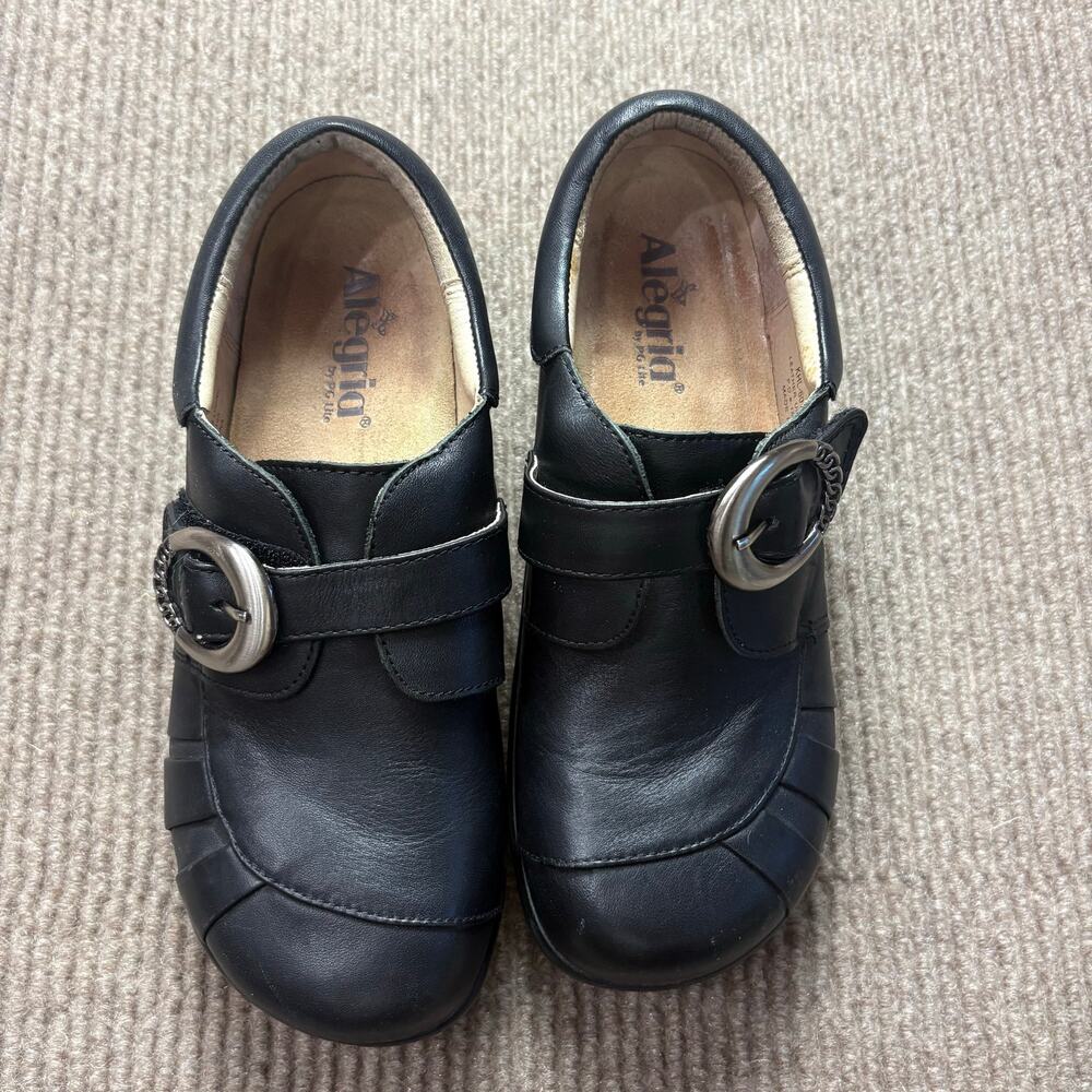 Alegria KHLOE Black Nappa Leather Slip On  Shoes Size 39 Women’s 8.5